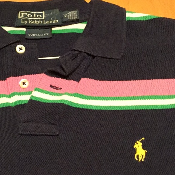 Polo striped golf shirt - Picture 2 of 3